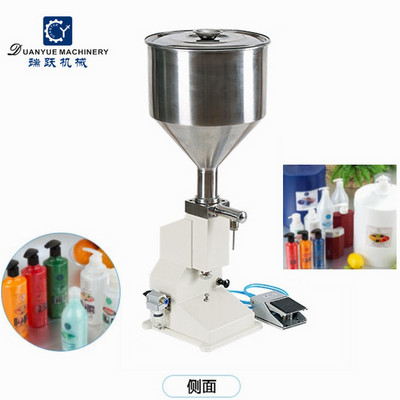 Cosmetic Cream Lotion Toner Shampoo Small Pneumatic Filling Machine