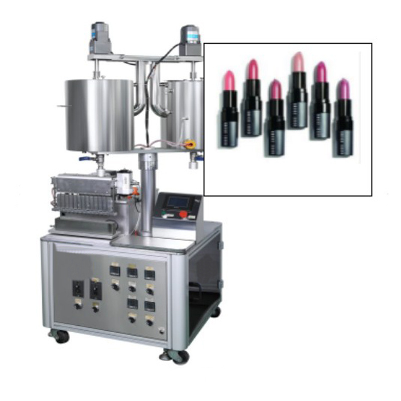 Semi Automatic 12 Holes Filling Machine Automatic Lipstick Lip Balm Making Machine