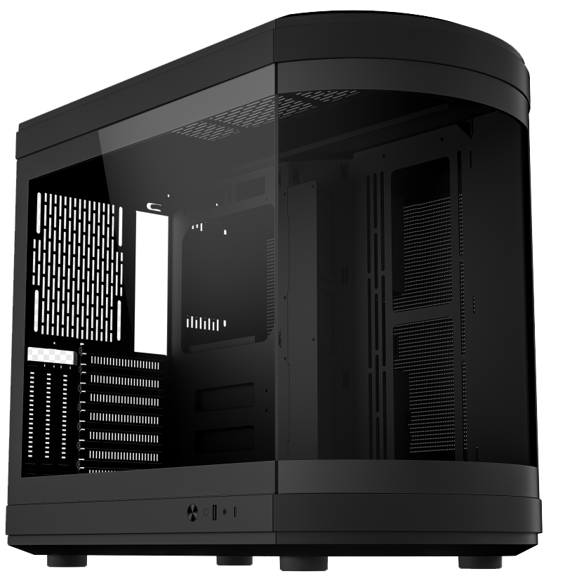 High Quality Front Curved Glass Gaming Computer Case ATX Full Tower Gaming PC Case For Sale Desktop Game Case