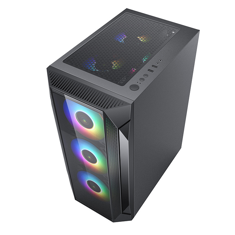 Factory Direct Selling ATX Tempered glass Computer Case desktop PC case full towers Gamer computer case