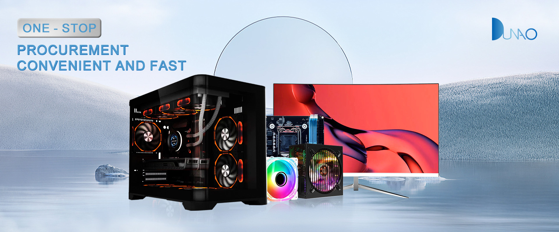 High End Gaming Computer Cases & Towers Desktop ATX Case PC Gaming Cabinet Gabinet Gamer with 3 tempered glass