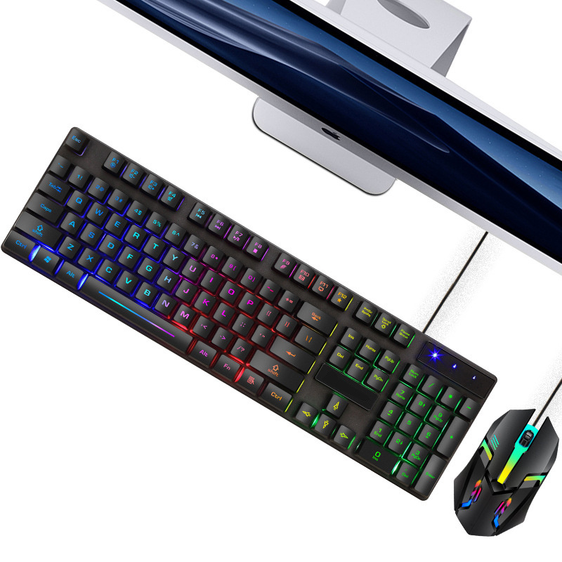 In stock RGB Gaming Keyboard and Mouse combo for office case