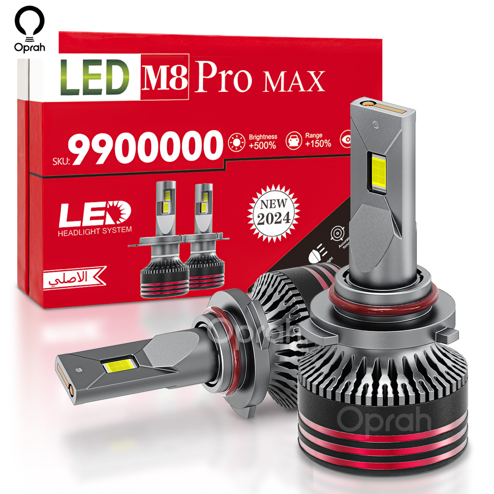 Oprah M8 Pro Led Outlets 2psc 120w 12000lm 3570csp Bombillos H4 Led Lumens High Beam Low Beam H7 H1 Car Led Headlight Bulb Lamp