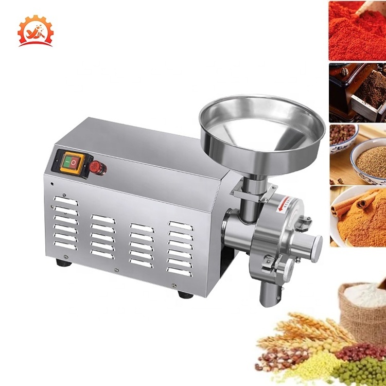 DX-55 Automatic SUS304 3KW Corn Soya Grain Grinder Crushing Machine Maize Flour Milling Machine  For Food Powder