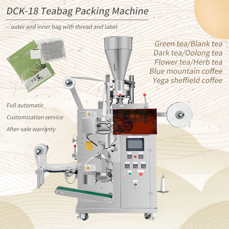 DCK-18 High Speed Custom Service Automatic Inner And Outer Tea Bag Packing Machine