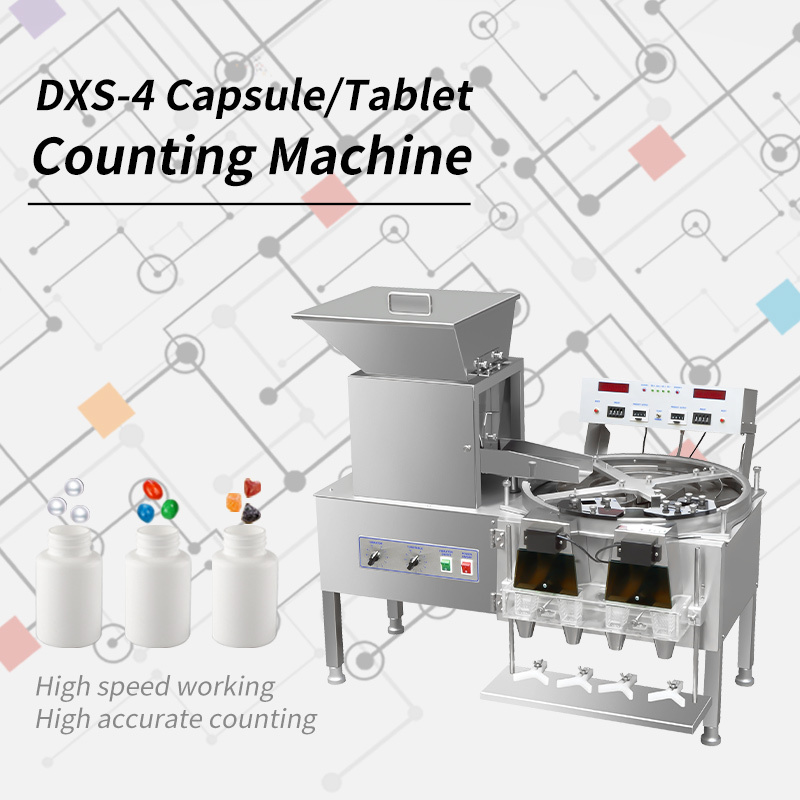 DXS-4 Intelligent Automatic Electrical Bead Parts Tablet Counter Seed Capsule Counting Machine