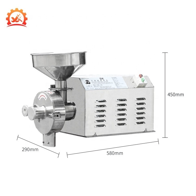 DX-55 Automatic SUS304 3KW Corn Soya Grain Grinder Crushing Machine Maize Flour Milling Machine  For Food Powder