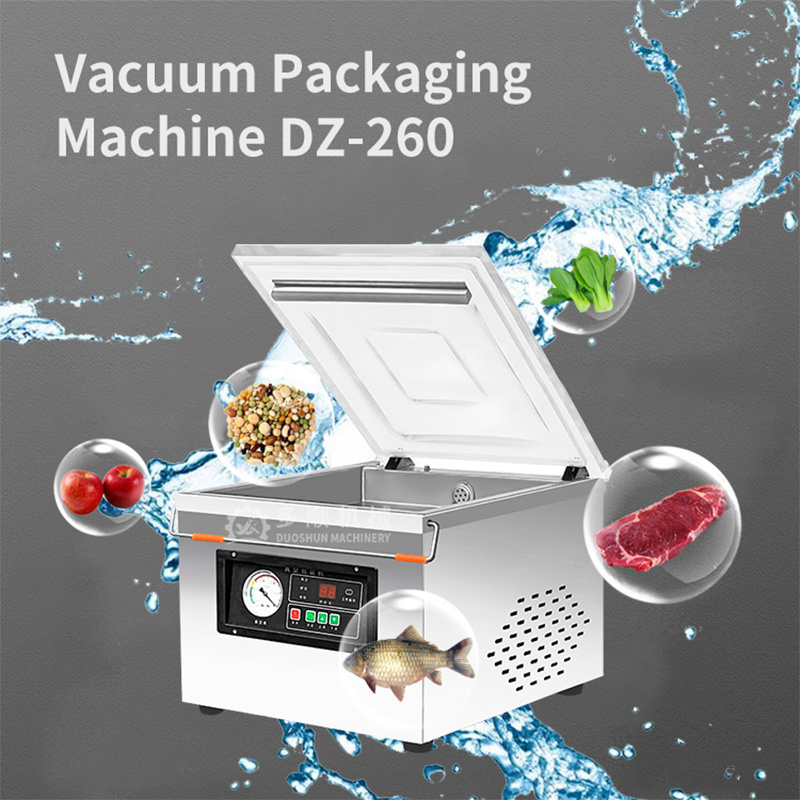 Cheap Price DZ-260 Snack Nuts Fish Meat Vacuum Pack Bag Food Preservation Packing Sealer Machine