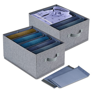 Folding Wardrobe Pants Clothes Box Organization Large Jeans Storage Organizer Storage Boxes & Bins Best Selling Tasteless Fabric