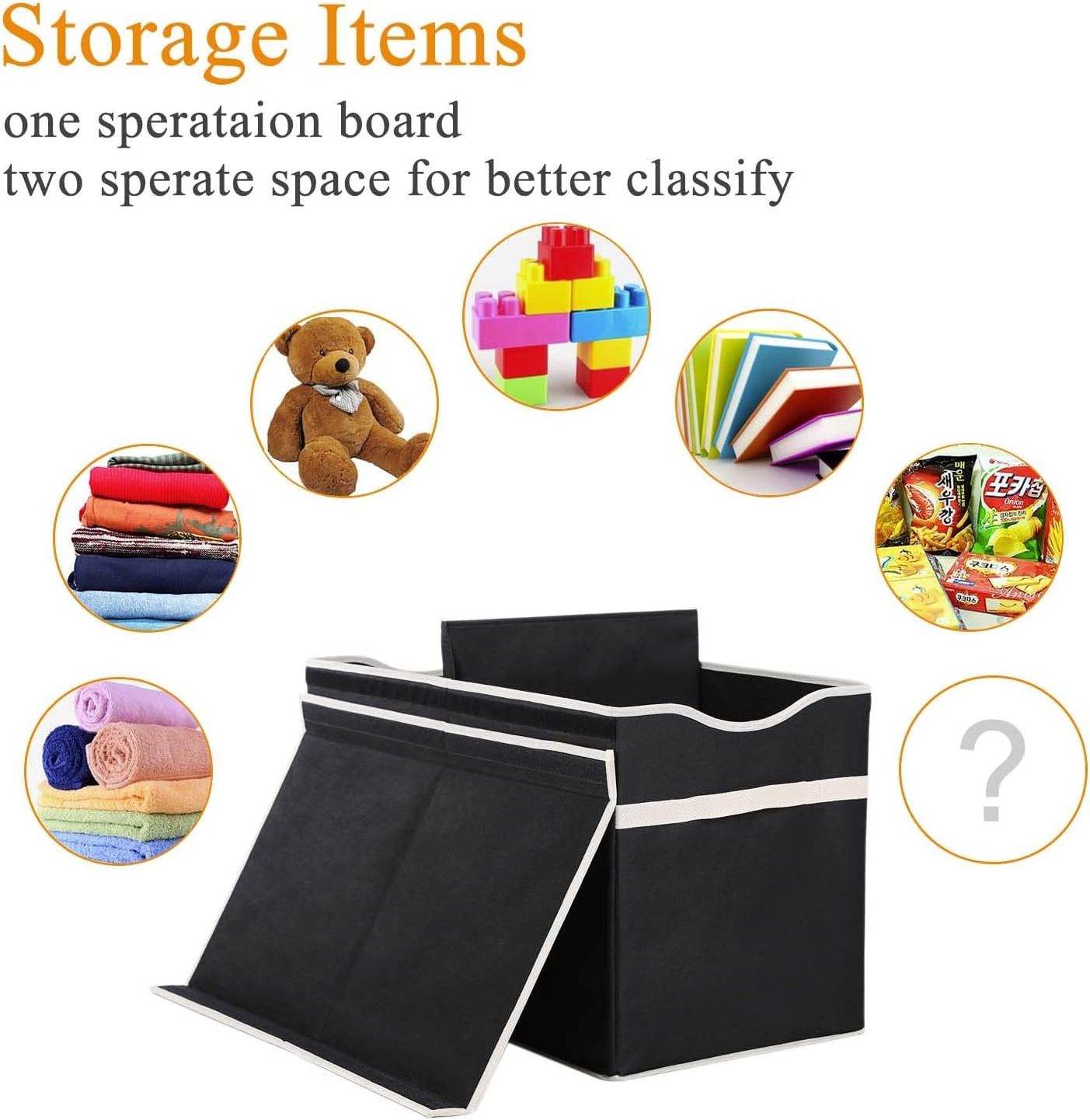 DuoYou Extra Large Foldable Fabric Basket Kid Toy Storage Boxes Bin Organizer Portable Toys Storage