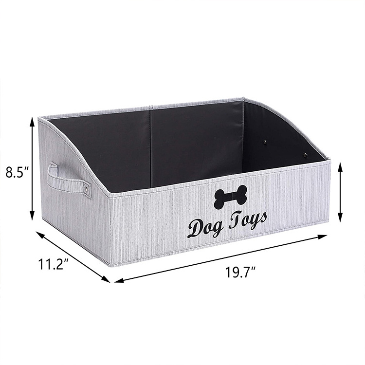 Wholesale Large Folding Polyester Fabric Dog Storage Basket Organizer For Toy Storage Box