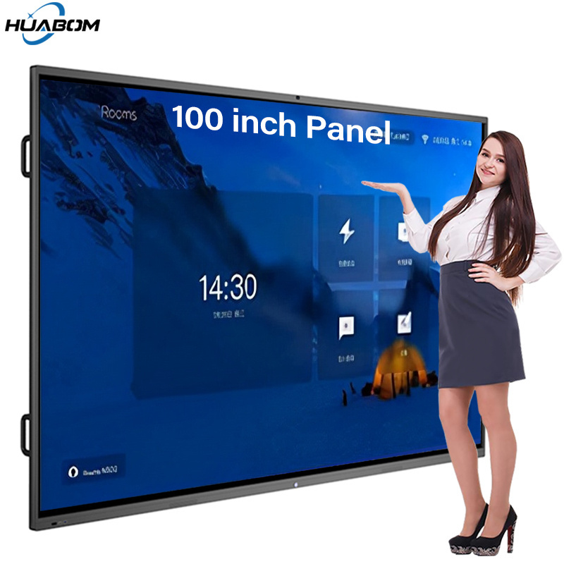 65 75 86 inch all in one portable flat panel multi touch interactive lcd digital whiteboard smart board