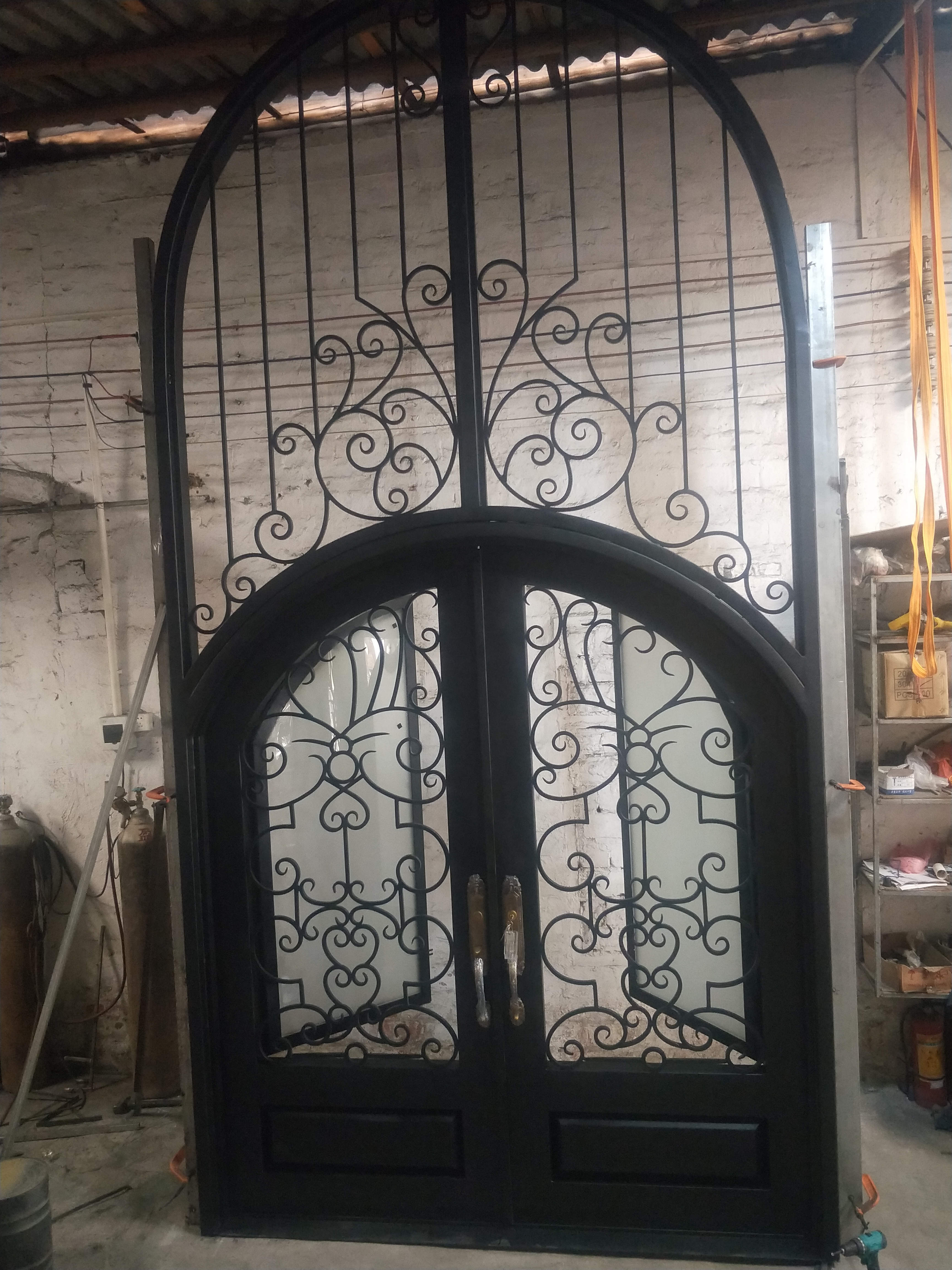 ornamental iron entry doors/iron gate design\home front gate design