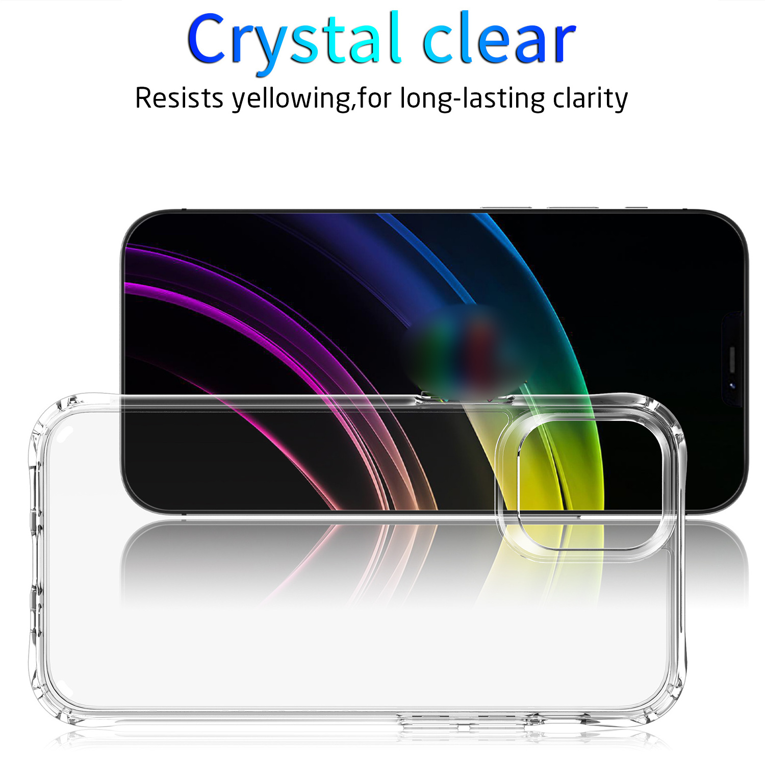 OEM Transparent TPU Accessories 2 in 1 Clear Shockproof Phone Case Bulk Wholesale IP 13 12 Mobile Phone Protection Custom Logo