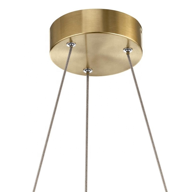 circle modern led dining room brass gold ceiling wheel chandelier winch modern bar decorative lighting fixture