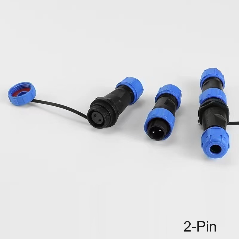 SP13 series 2 3 4 5 6 7 9 pin IP68 Waterproof Connector SP1310 SP1311 SP1312 LED Power Cable Connector SP13