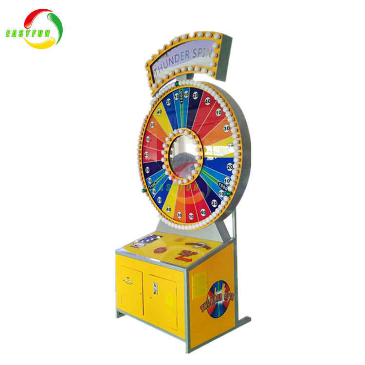 Spin N Win The Lucky Roller Coin operated Arcade Game Machine Ticket Redemption Game Machine for Sale