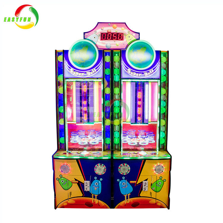 Carnival Arcade Games For Kids Ball Drop Fall Amusement Arcade Ticket Game Machine