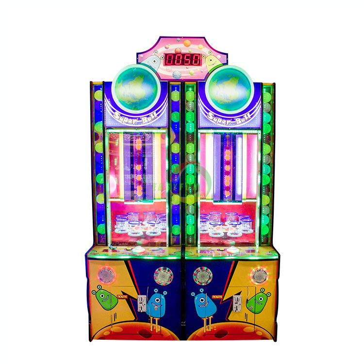 Carnival Arcade Games For Kids Ball Drop Fall Amusement Arcade Ticket Game Machine