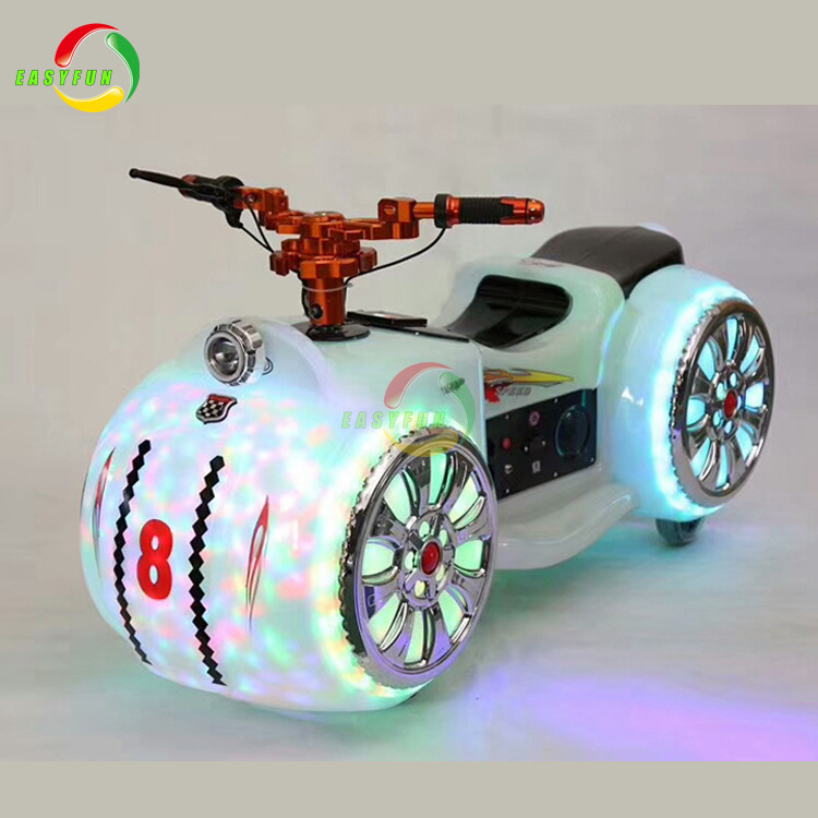 Hottest design LED lights shopping mall motorcycle kids prince moto ride on car toy