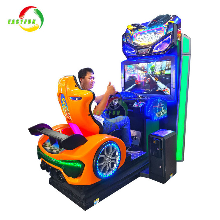 Easyfun Furious Speed Coin Operated Simulator Racing Car Kid's Game Machine For Amusement park