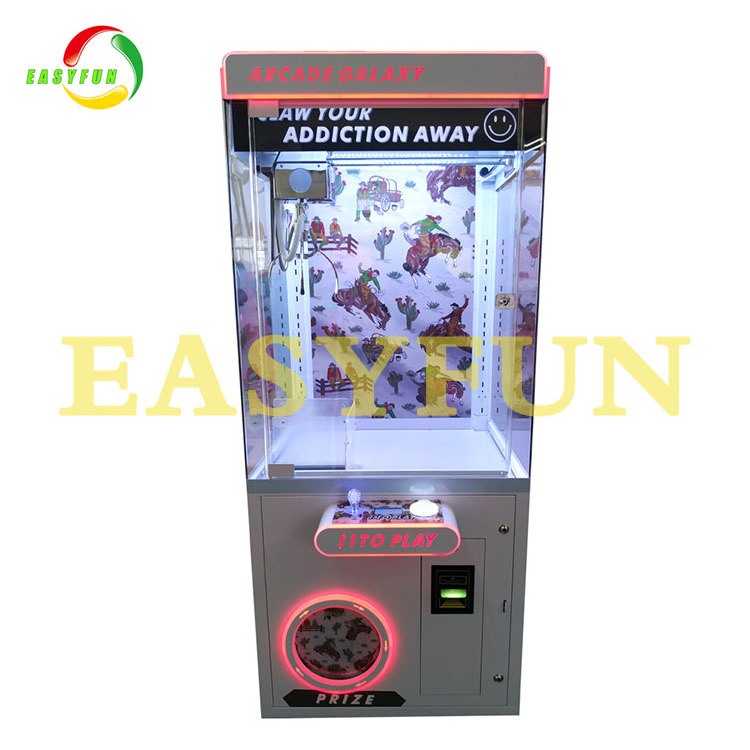 Claw Crane Vending Game Machine Kids Toy Dollar Bill Acceptor Claw Machine For Sale