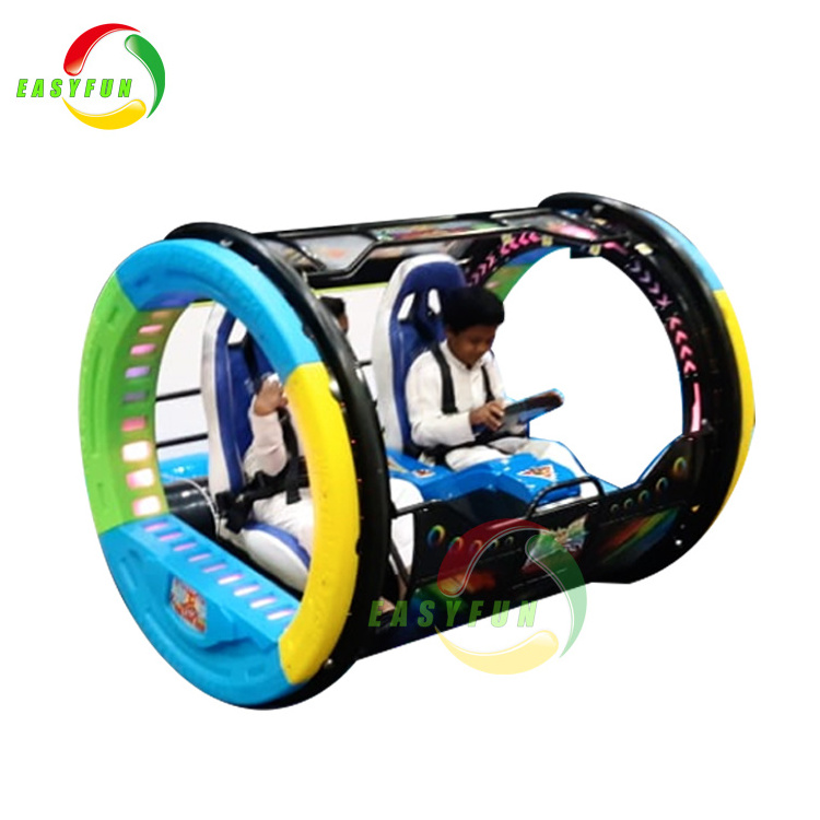 New 360 Degree Rotation Adult And Child Ride Swing Happy Rolling Car