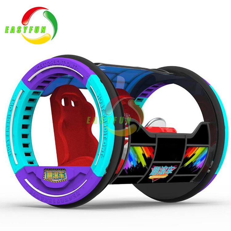 New 360 Degree Rotation Adult And Child Ride Swing Happy Rolling Car