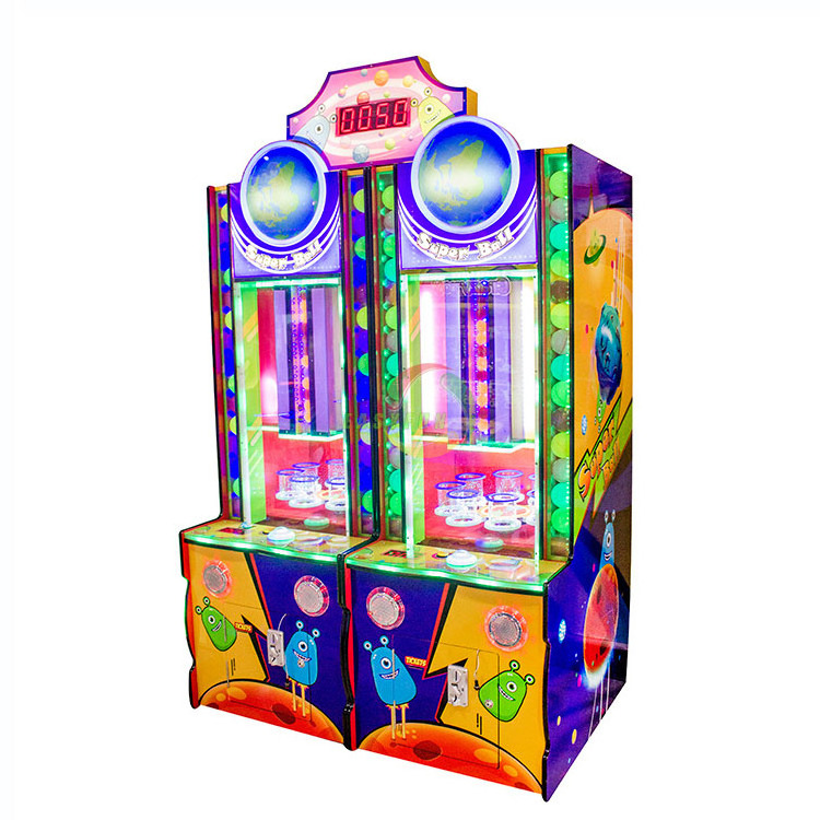 Coin operated drop kids throwing ball turntball redemption prize arcade lottery game machine for sale