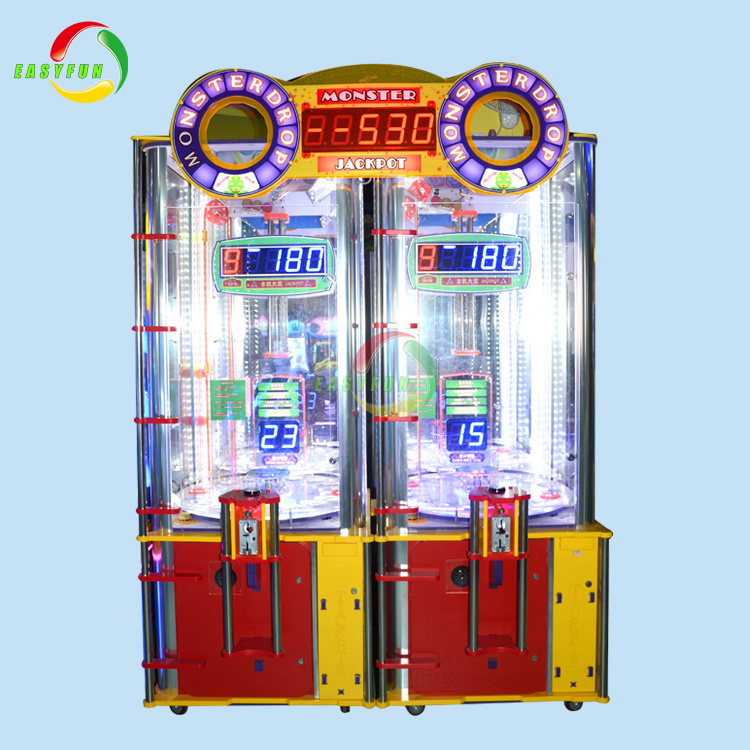 Electric Arcade Coin Operated Monster Drop Prize Vending Game Machine