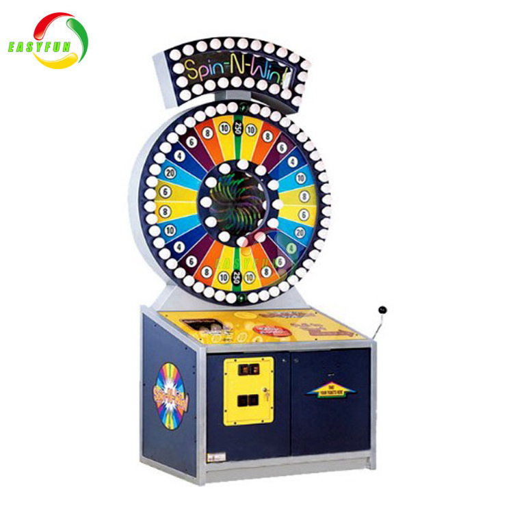 Spin N Win The Lucky Roller Coin operated Arcade Game Machine Ticket Redemption Game Machine for Sale