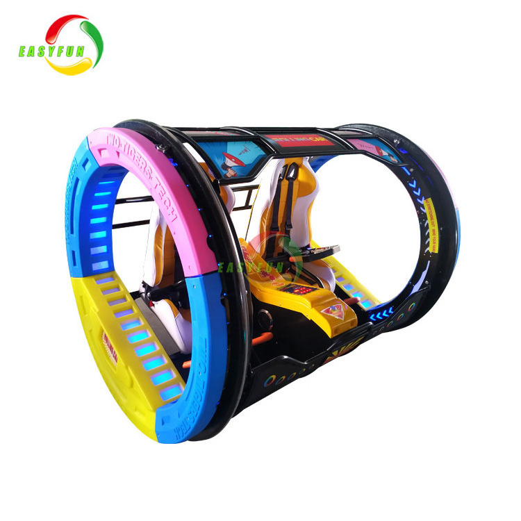 360 Degree Remote Control Rolling Car Outdoor 2 Seats Coin Operated Game Happy Rolling Car