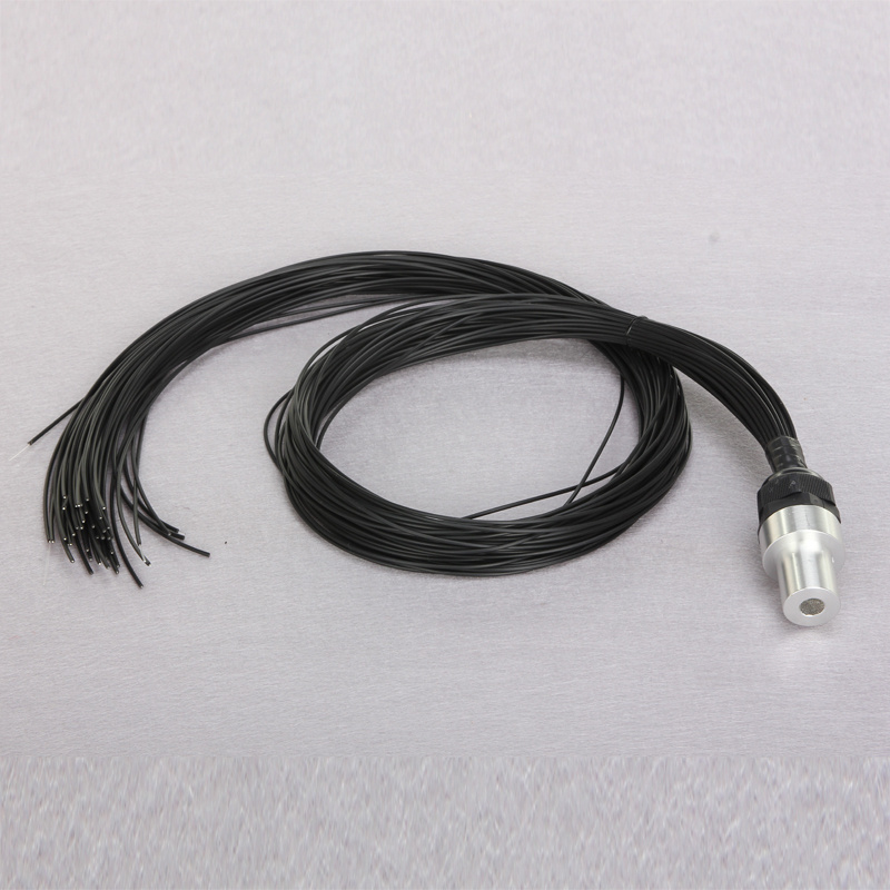 Chinese supplier 2.0mm pmma end glow fiber optic cable light with black jacket for ceiling twinkle star sky effect