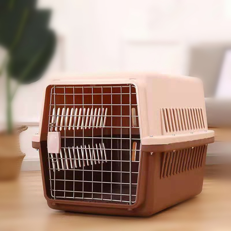 New design pet cages carriers houses large kennel  portable cat travel case  dog air box pet cages, carriers