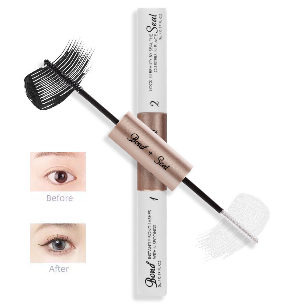 Diy Lash Bond and Seal & Remover Cluster Lash Glue for Lash Extension Super Long-lasting Strong Hold DIY Eyelash Glue 1 Pair