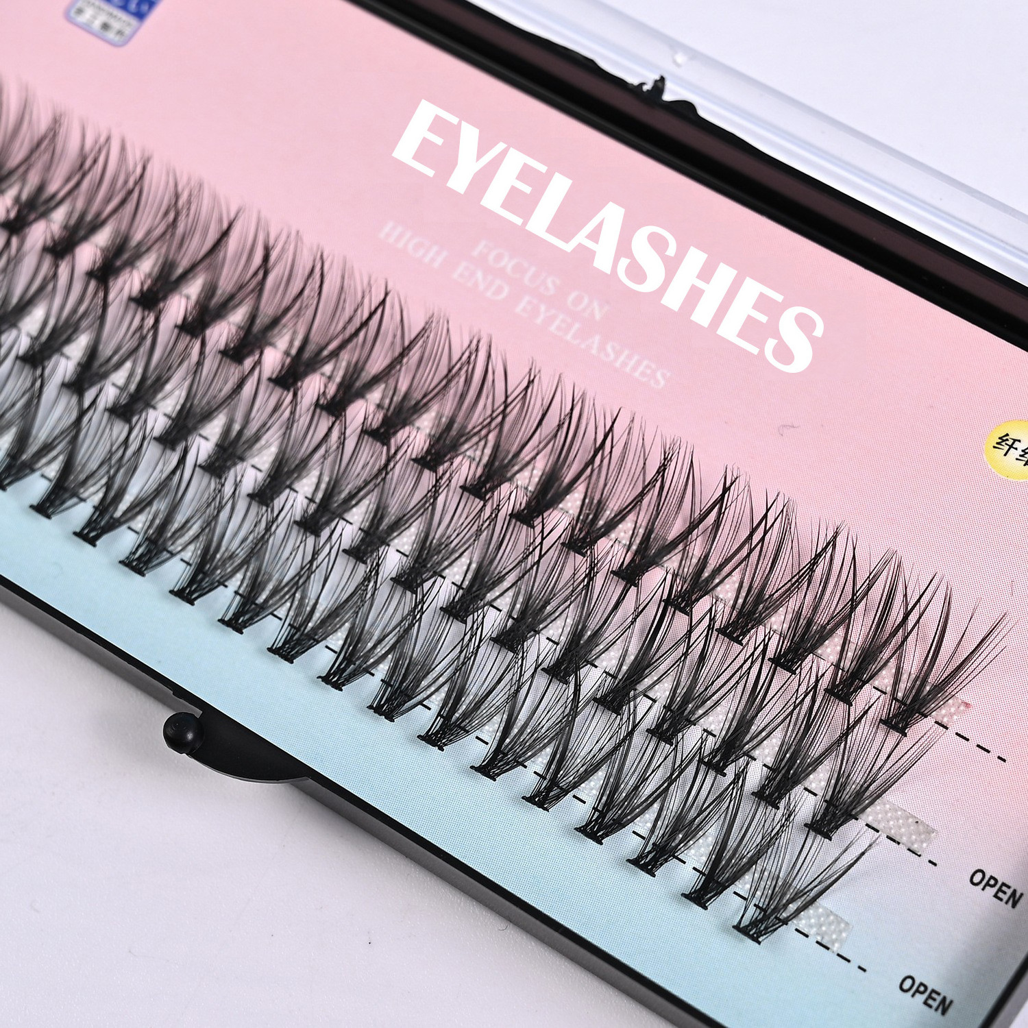 New EYELASH No Glue Needed Self Adhesive Cluster Lash Diy Adhesive Cluster Lashes Extension Reusable Glue-free Lashes Trial Pack