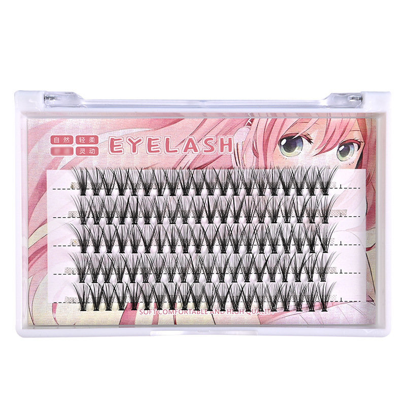 New EYELASH No Glue Needed Self Adhesive Cluster Lash Diy Adhesive Cluster Lashes Extension Reusable Glue-free Lashes Trial Pack