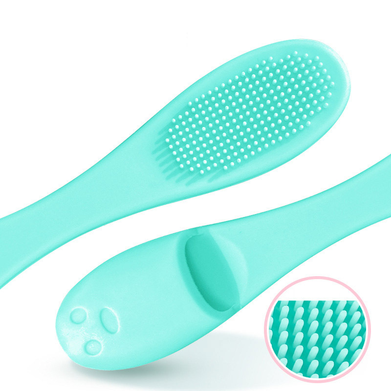 Wholesale Custom Logo Private Label Exfoliating Remove Blackhead Finger Silicon Brush Silicone Lip Nose Cleaning Brush