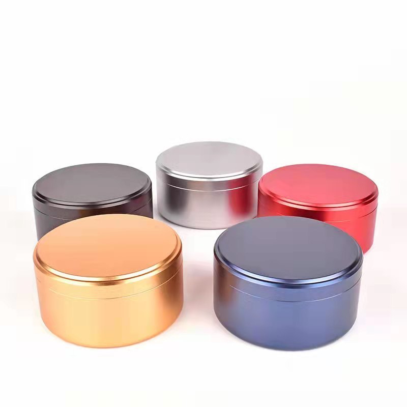 Custom Logo Tea Iron Jar Brown Sublimation Blank Tin Stainless Steel Square Cans Pocket Pill Metal Lock Box