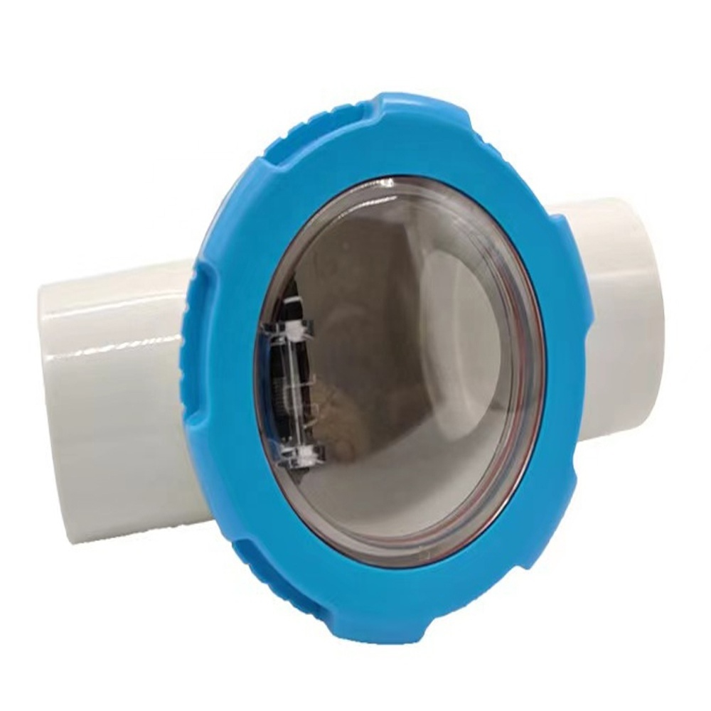 Swimming Pool Safety Transparent Visible Check Valve for 1.5 inch or 2 inch Connect Tube