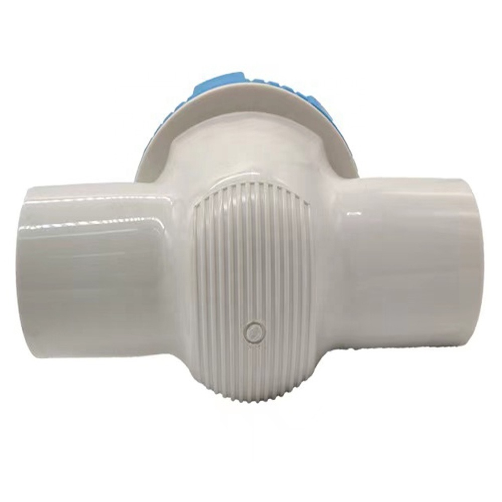 Swimming Pool Safety Transparent Visible Check Valve for 1.5 inch or 2 inch Connect Tube