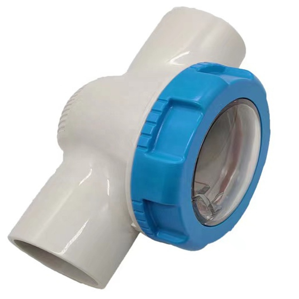 Swimming Pool Safety Transparent Visible Check Valve for 1.5 inch or 2 inch Connect Tube