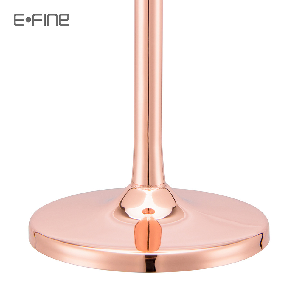 EFINE 150ml Slim Champagne Flutes Glass Cocktail Drinkware Stainless Steel Copper Goblets