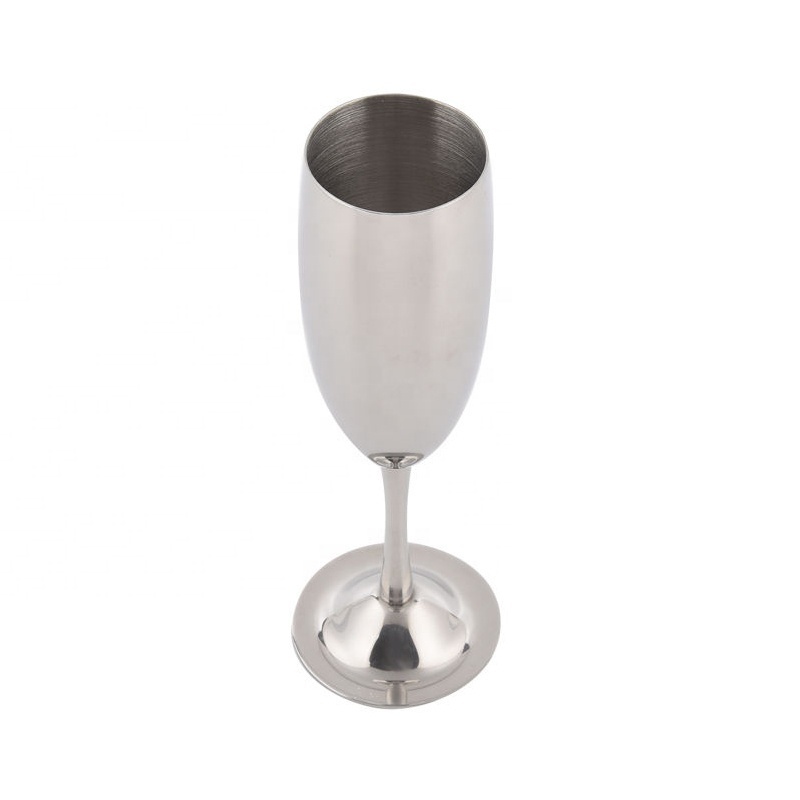 New Small Capacity Glass Stainless Steel  Wine Champagne Goblet