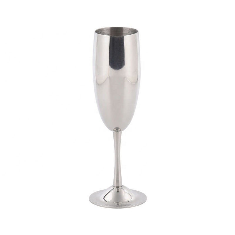 New Small Capacity Glass Stainless Steel  Wine Champagne Goblet