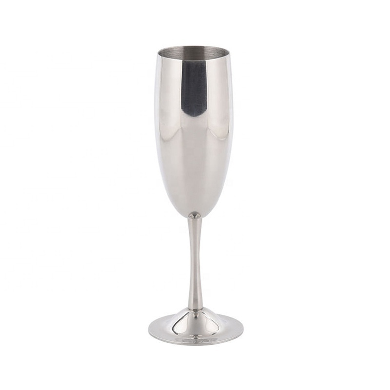 New Small Capacity Glass Stainless Steel  Wine Champagne Goblet