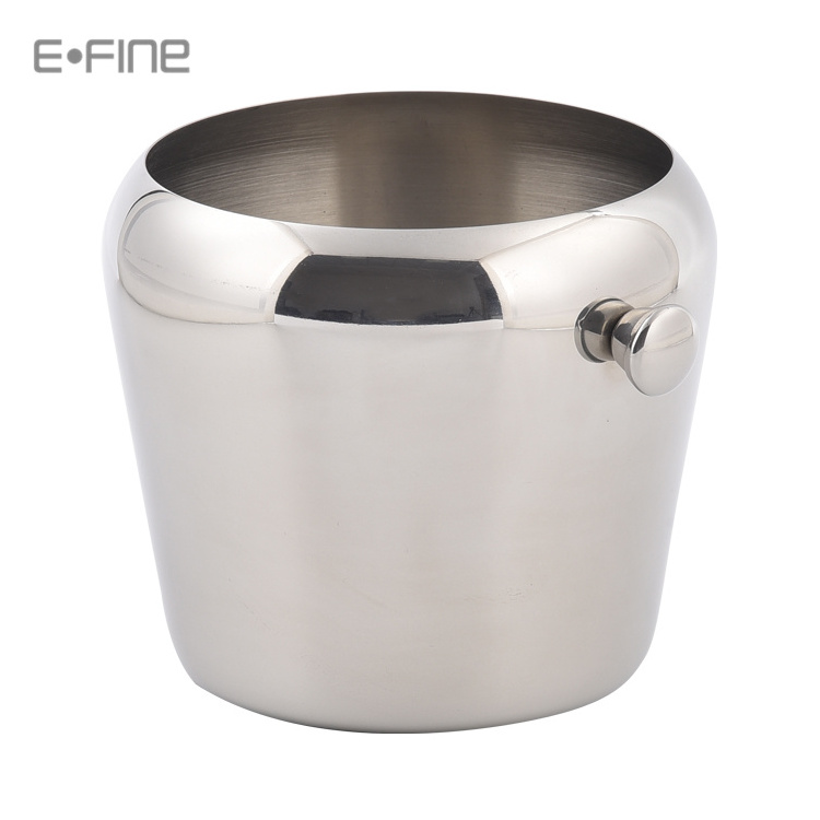 EFINE  Wholesale Bar Hotel Party Mini Stainless Steel Single Wall Club Wine Ice Buckets