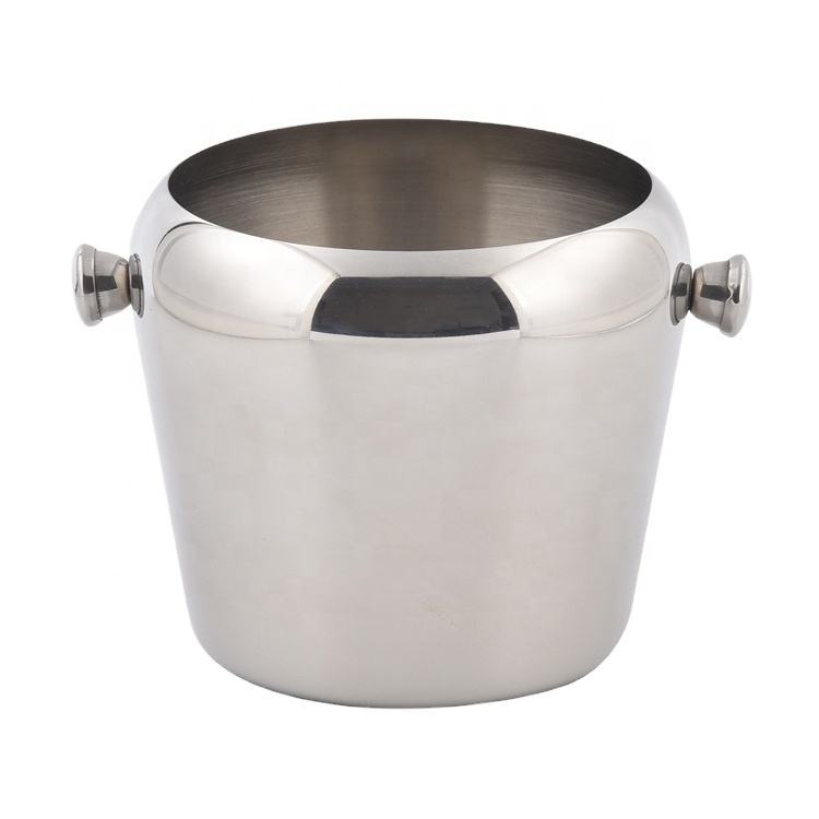 EFINE  Wholesale Bar Hotel Party Mini Stainless Steel Single Wall Club Wine Ice Buckets