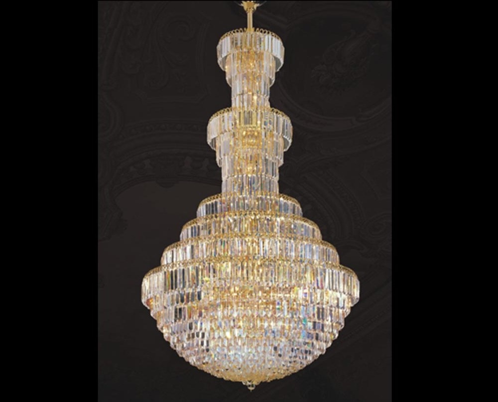 contemporary arab hotel gorgeous golden iron luxury led crystal hanging ceiling chandelier for stairs