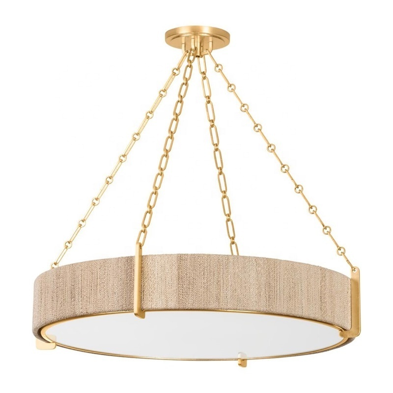 hotel bedroom contemporary ceiling chandelier lamp bamboo lampshade Pendants Light for kitchen bedroom bedside bar